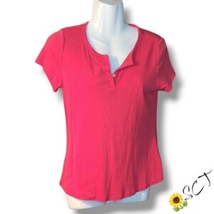 🌻 ANNE KLEIN - PM Red Tee